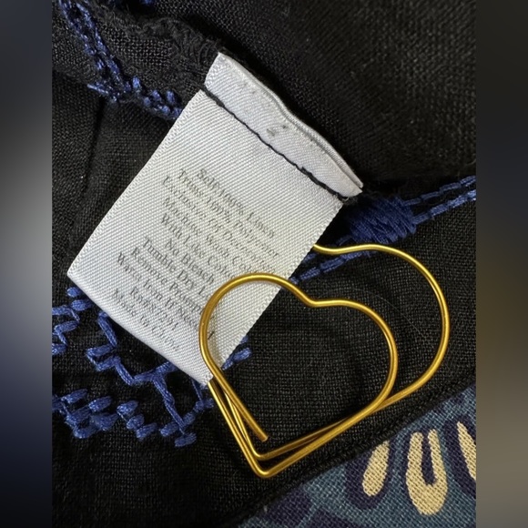 Johnny Was Black Colorful Embroidered Sleeveless Dress Size M Boho - Picture 8 of 10